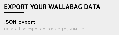 Export von wallabag v1