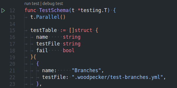 Run test via VS-Code