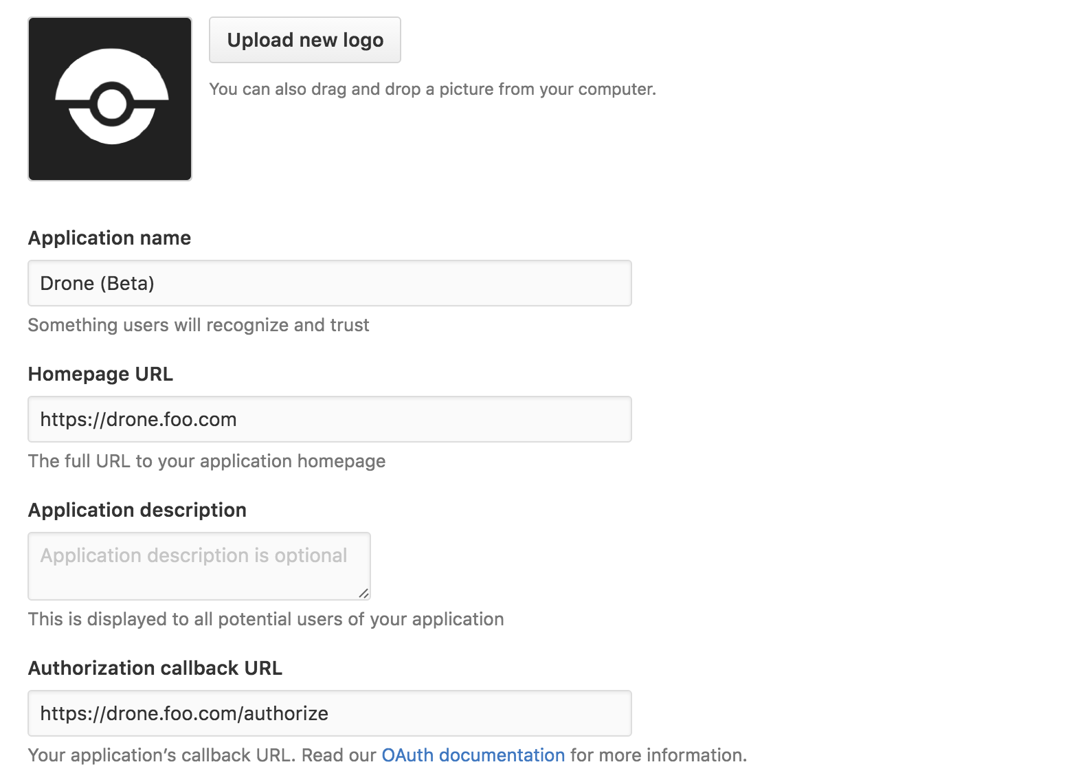 github oauth setup